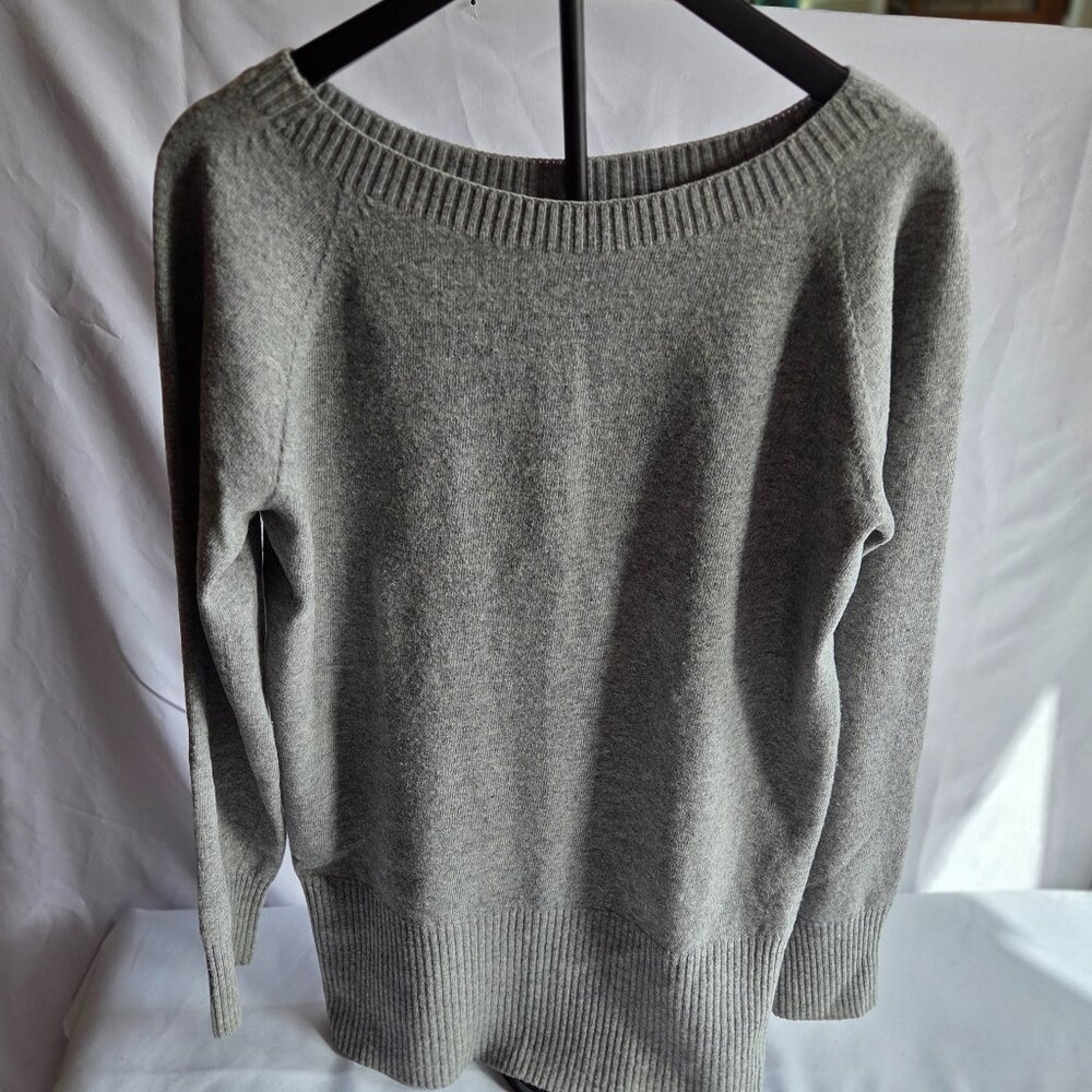 Celtic & Co. 100% Lambswool Pullover Sweater | Size Small | Made in UK | Gray